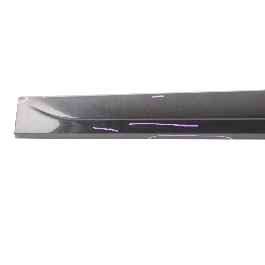 Audi Q5 8R Front Door Trim Lower Moulding Strip Right O/S Brilliant Black - Y9B - SKU 8R0853960E-BBL - Part number 8R0853960E