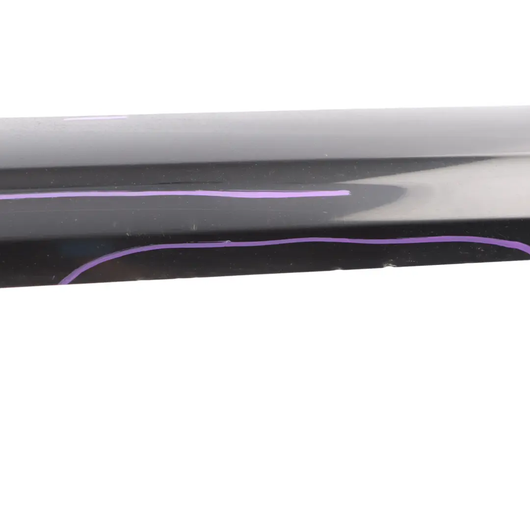 Front Door Trim Lower Moulding Strip Right O/S Brilliant Black - Y9B to Audi Q5 8R with Part number 8R0853960E Audi Q5 8R Front Door Trim Lower Moulding Strip Right O/S Brilliant Black - Y9B - SKU 8R0853960E-BBL - Part number 8R0853960E