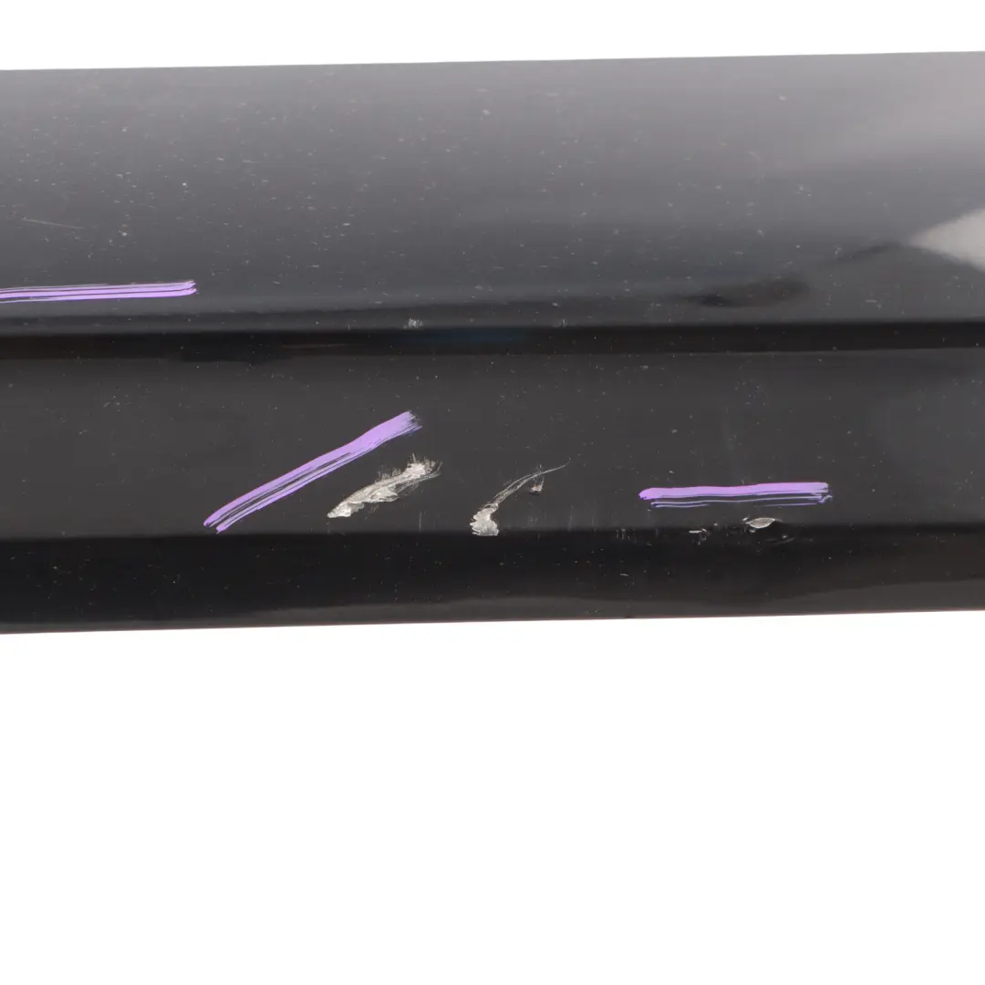 Front Door Trim Lower Moulding Strip Right O/S Brilliant Black - Y9B to Audi Q5 8R with Part number 8R0853960E Audi Q5 8R Front Door Trim Lower Moulding Strip Right O/S Brilliant Black - Y9B - SKU 8R0853960E-BBL - Part number 8R0853960E