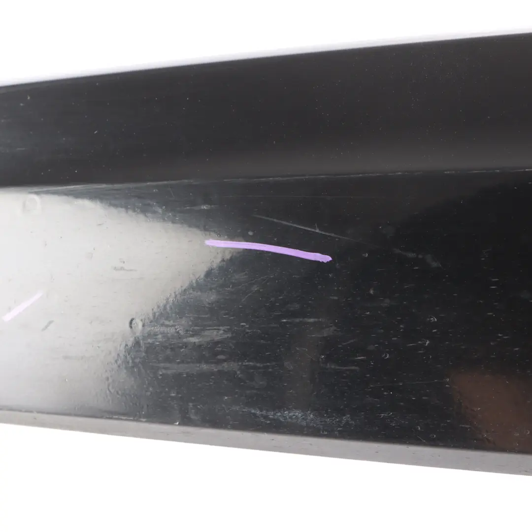 Door Trim Lower Moulding Strip Left N/S Brilliant Black - Y9B to Audi Q5 8R Rear with Part number 8R0853969E Audi Q5 8R Rear Door Trim Lower Moulding Strip Left N/S Brilliant Black - Y9B - SKU 8R0853969E-BBL - Part number 8R0853969E