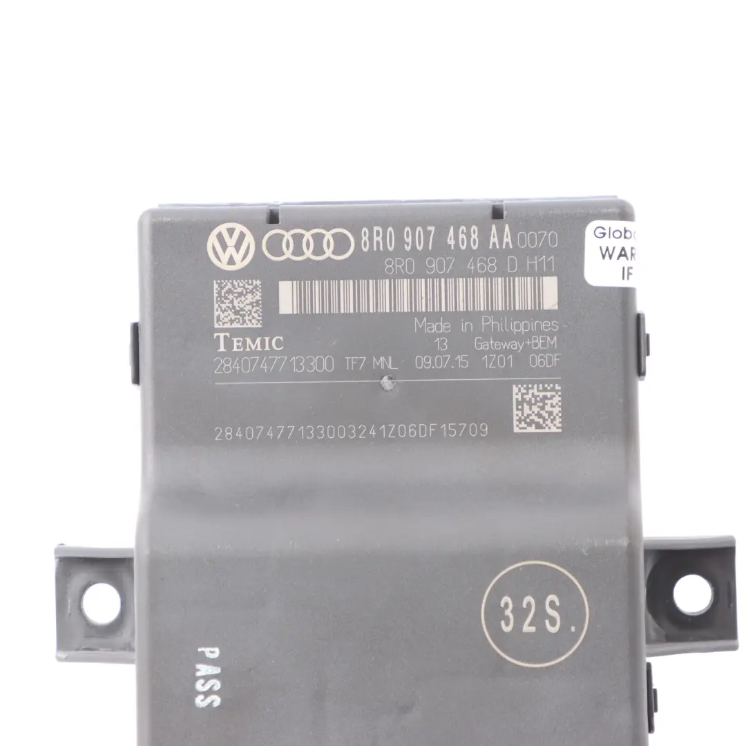Audi A5 8T 2.0 TDI Gateway Control Module Unit ECU - SKU 8R0907468AA - Part number 8R0907468AA