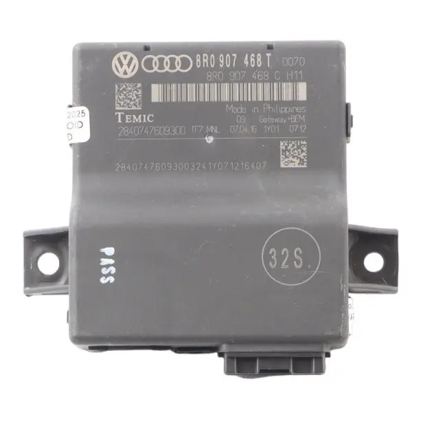 Audi Q5 8R Modulo Gateway Unità Di Controllo ECU 8R0907468C - SKU 8R0907468T - Numero di parte 8R0907468T