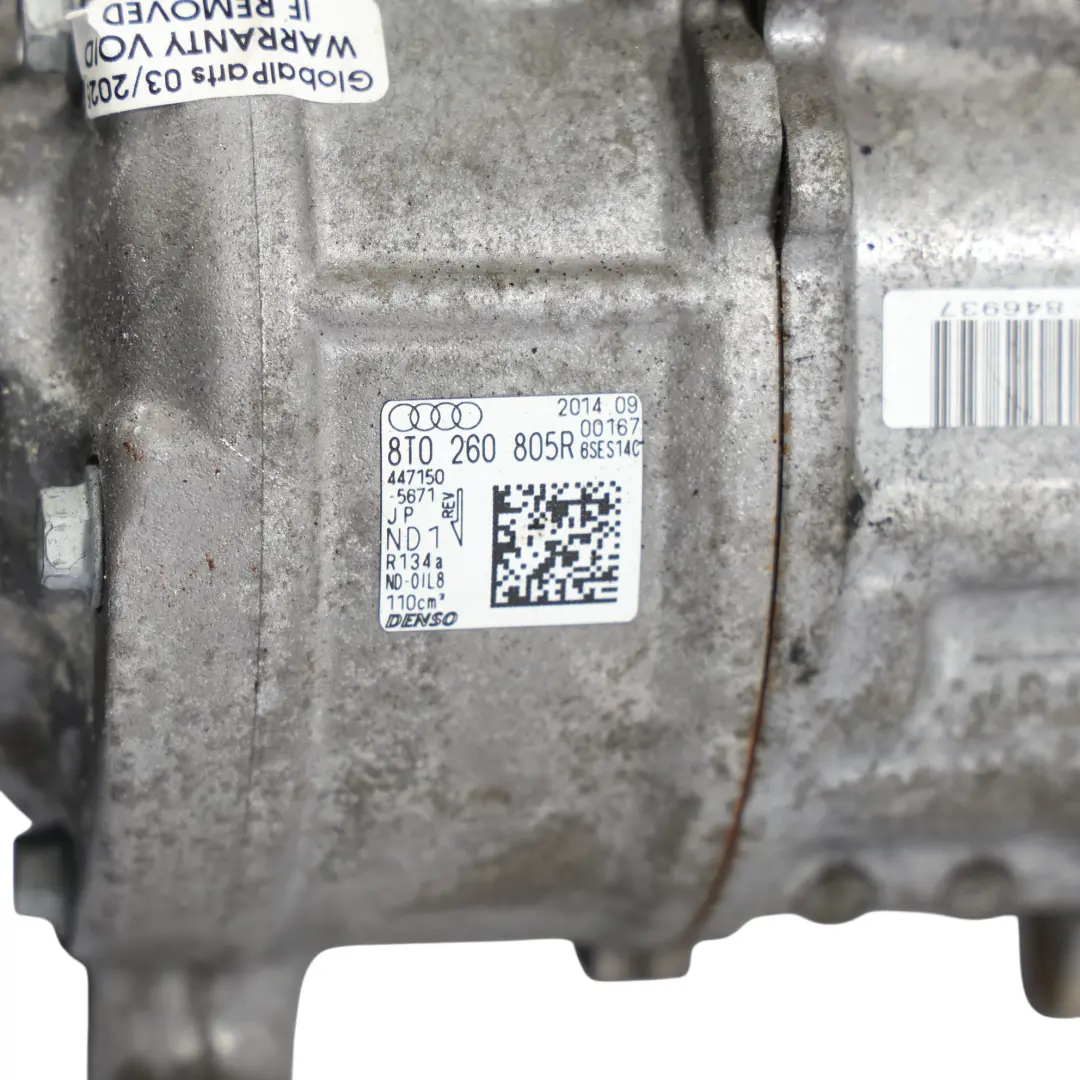 CGQB Bomba Compresor Aire Acondicionado para Audi SQ5 8R 3.0 TDI con número de pieza 8T0260805R Audi SQ5 8R 3.0 TDI CGQB Bomba Compresor Aire Acondicionado - SKU 8T0260805R - Número de pieza 8T0260805R