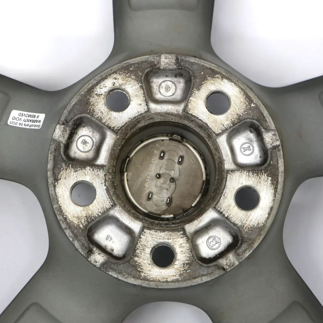 Grey Wheel Rim Audi A5 S5 8T S-Line Rotor Alloy 19" 9J ET:33 to with Part number 8T0601025CD Grey Wheel Rim Audi A5 S5 8T S-Line Rotor Alloy 19" 9J ET:33 - SKU 8T0601025CD-7 - Part number 8T0601025CD