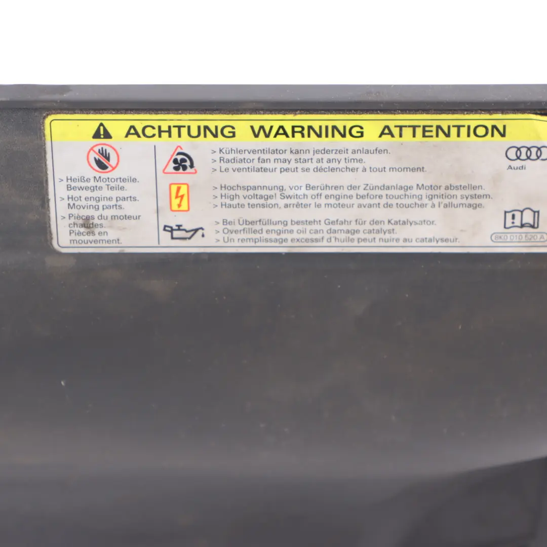Audi A5 8T Front Slam Panel Radiator Top Cover Trim Panel - SKU 8T0807081F - Part number 8T0807081F