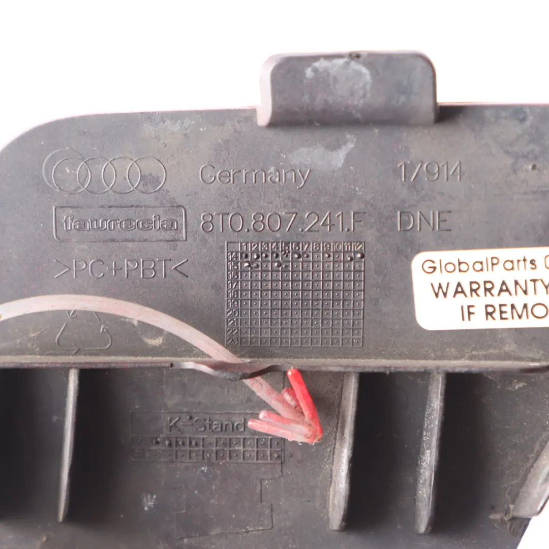 Front Bumper Flap Towing Eye Hook Cover Misano Red Pearl - Z3M to Audi A5 8T with Part number 8T0807241F Audi A5 8T Front Bumper Flap Towing Eye Hook Cover Misano Red Pearl - Z3M - SKU 8T0807241F-MRE - Part number 8T0807241F