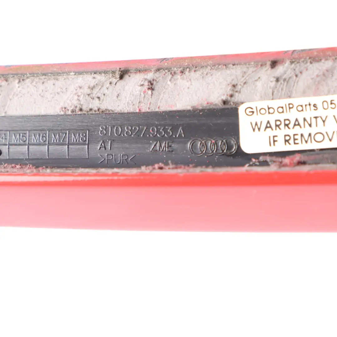 Audi A5 8T Coupe Rear Spoiler Tailgate Trunk Trim Wing Misano Red Pearl - Z3M - SKU 8T0827933A-MRE - Part number 8T0827933A
