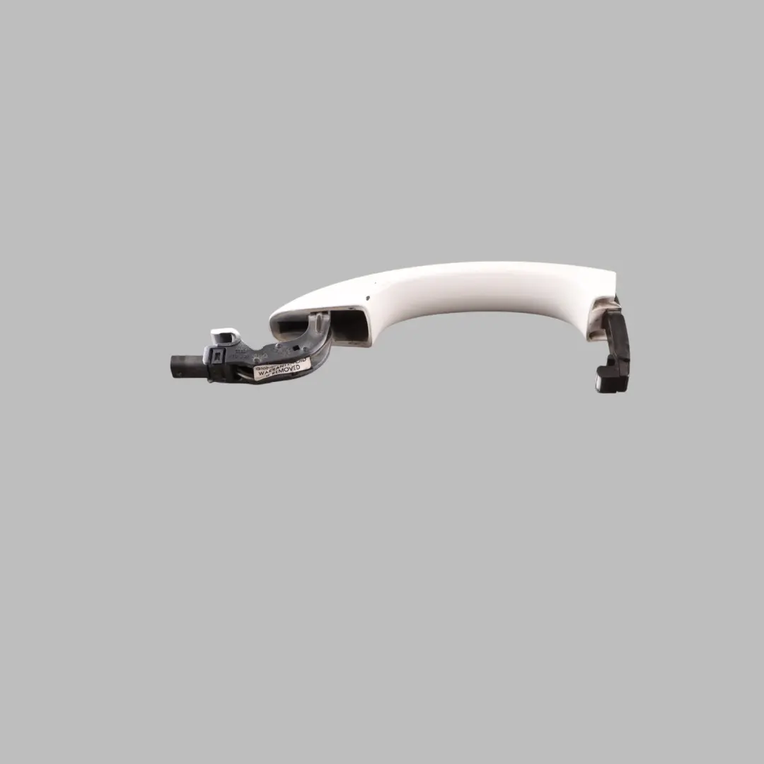 Audi A4 B8 Klamka Zewnętrzna Drzwi Przód Tył Lewa Biała Ibis Y9C - SKU 8T0837205A-IWH - Numer Części 8T0837205A