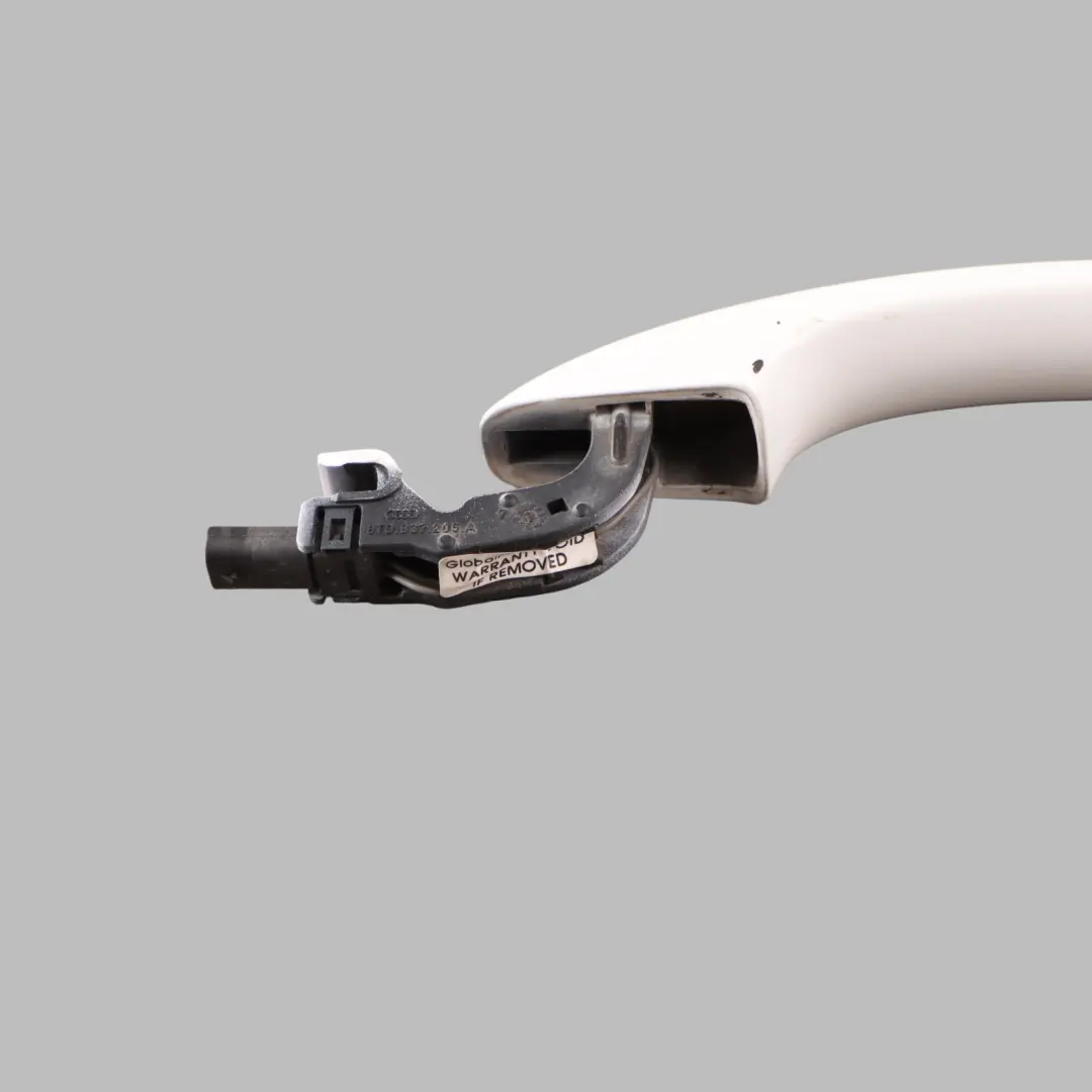 Audi A4 B8 Maniglia Porta Anteriore Posteriore Esterna Sinistra Bianco Ibis Y9C - SKU 8T0837205A-IWH - Numero di parte 8T0837205A