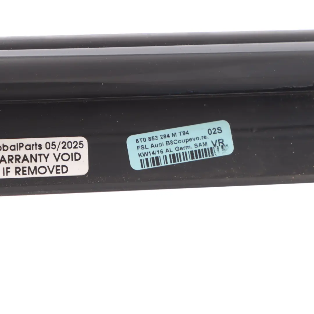 Coupé Joint D'Étanchéité Caoutchouc Porte Avant Droite pour Audi S5 8T à propos du numéro de pièce 8T0853284M Audi S5 8T Coupé Joint D'Étanchéité Caoutchouc Porte Avant Droite - SKU 8T0853284M - Numéro de pièce 8T0853284M