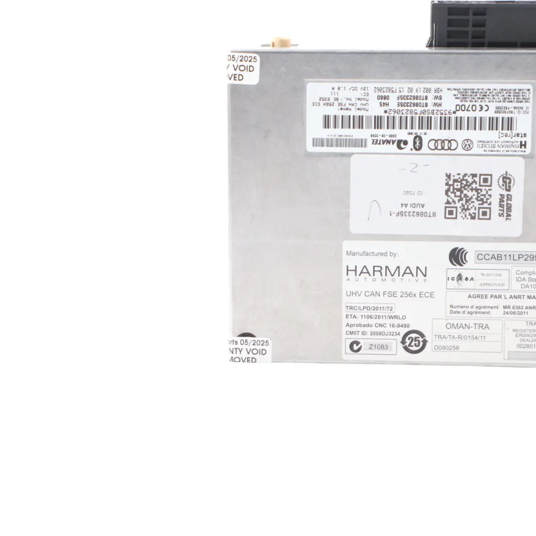 Audi A4 B8 Modulo Di Controllo Interfaccia Multimediale Bluetooth ECU 8T0862335E - SKU 8T0862335F-1 - Numero di parte 8T0862335F