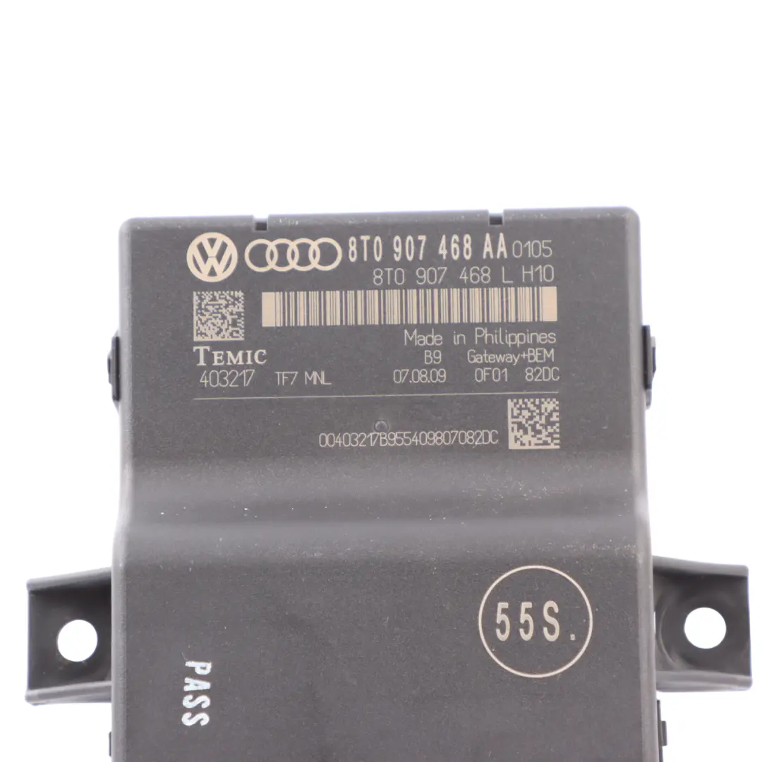 Audi S4 B8 Module Unité Contrôle Interface Diagnostic Gateway ECU - SKU 8T0907468AA - Numéro de pièce 8T0907468AA