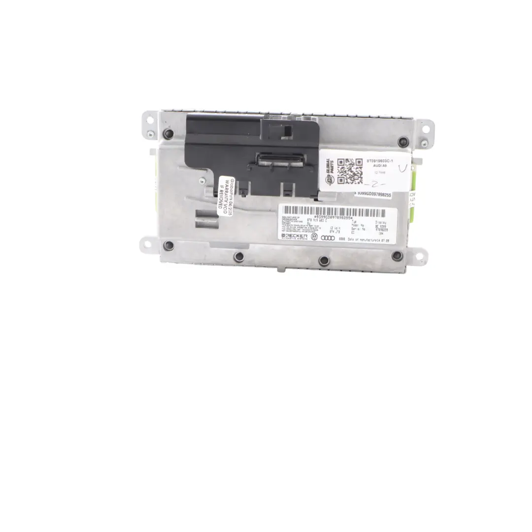 Audi A5 8T Display Screen Radio Multimedia Navigation Display - SKU 8T0919603C-1 - Part number 8T0919603C