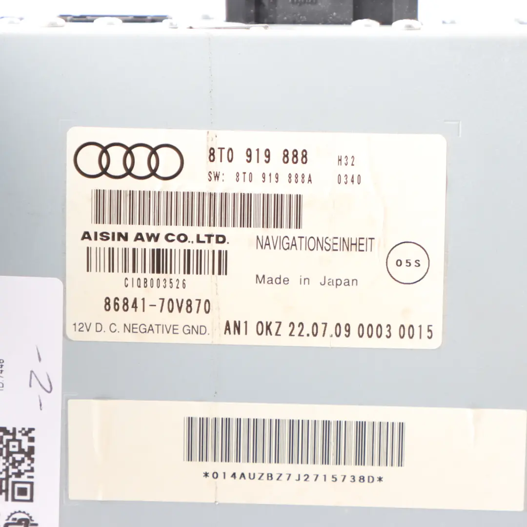 GPS Navigator CD Player 8T0919888 to Audi S4 B8 with Part number 8T0919888A Audi S4 B8 GPS Navigator CD Player 8T0919888 - SKU 8T0919888A - Part number 8T0919888A