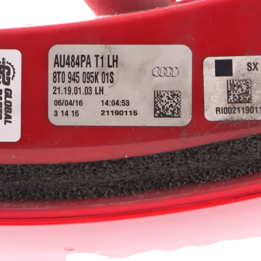 Tail Light Lamp Left N/S Outer 8T0945095 to Audi A5 8T Rear with Part number 8T0945095K Audi A5 8T Rear Tail Light Lamp Left N/S Outer 8T0945095 - SKU 8T0945095K - Part number 8T0945095K