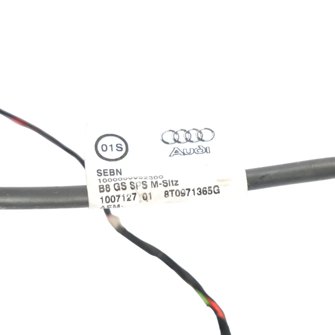 Audi A5 8T Seat Cable Front Wiring Loom Harness Left Right N/O/S - SKU 8T0971365J - Part number 8T0971365J