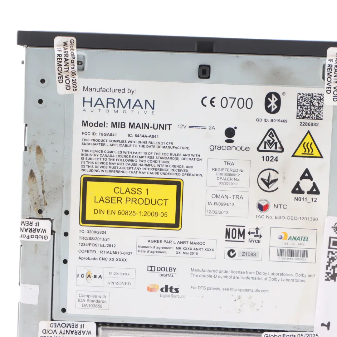  Dashboard Sat Navigation Audi A3 S3 8V Unit System - SKU 8V0035020B-1 - Part number 8V0035020B