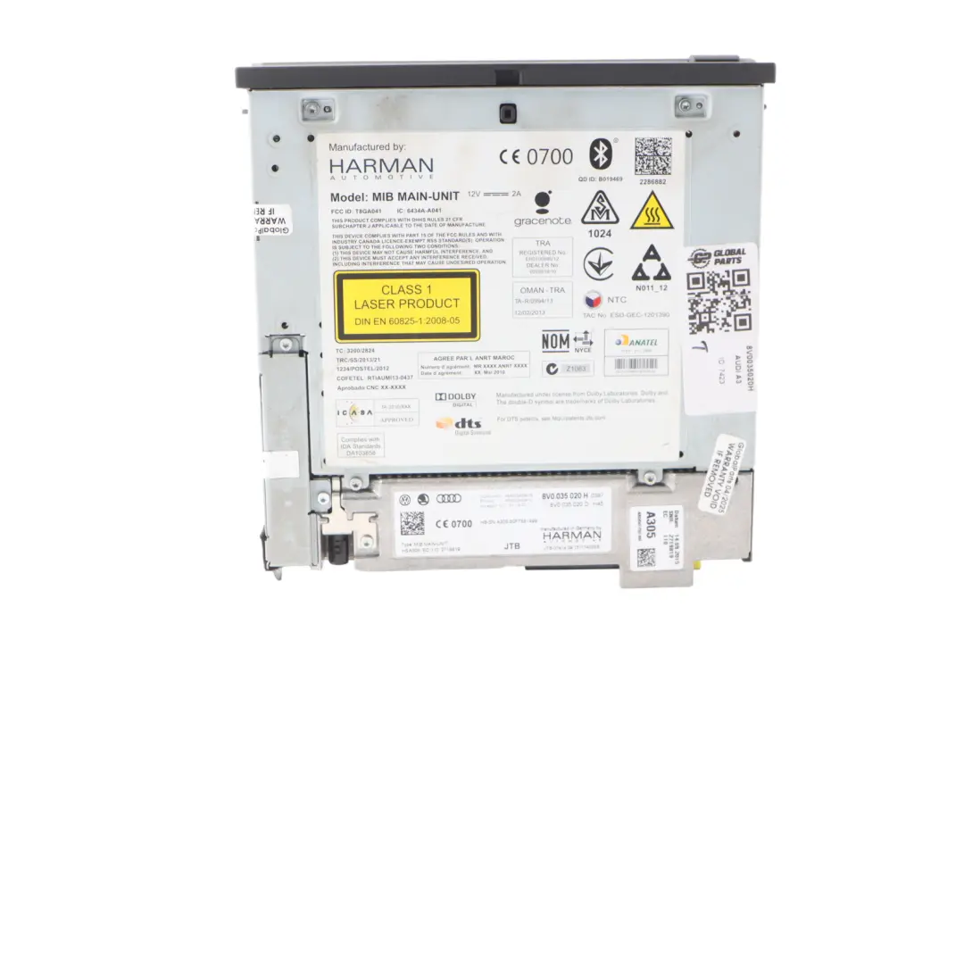 Radio Czytnik Nawigacji MMI Multimedia do Audi A3 8V o numerze 8V0035020H Audi A3 8V Radio Czytnik Nawigacji MMI Multimedia - SKU 8V0035020H - Numer Części 8V0035020H