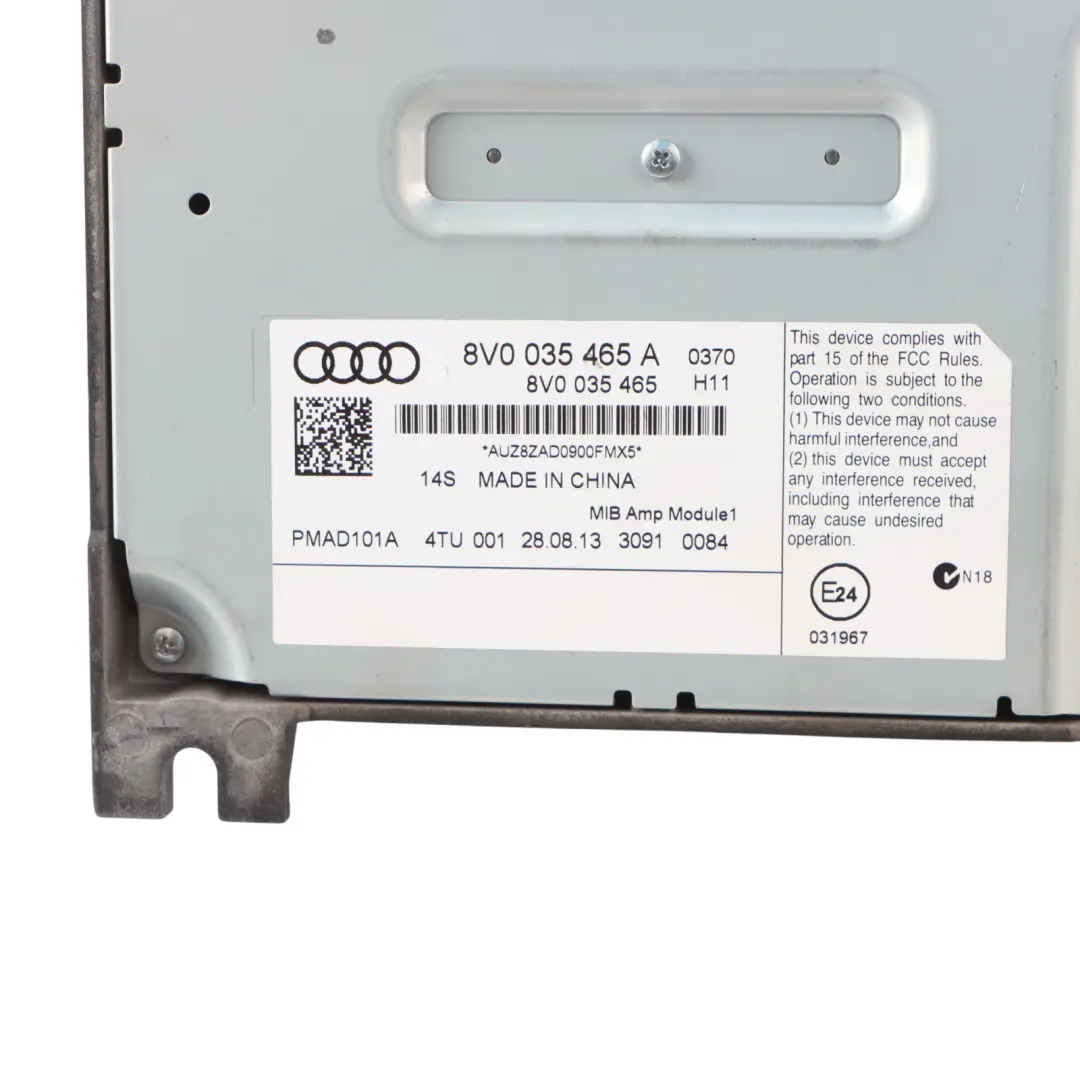 Bang & Olufsen Audio Sound Amplifier Stereo System Module to Audi A3 8V with Part number 8V0035465A Audi A3 8V Bang & Olufsen Audio Sound Amplifier Stereo System Module - SKU 8V0035465A-1 - Part number 8V0035465A