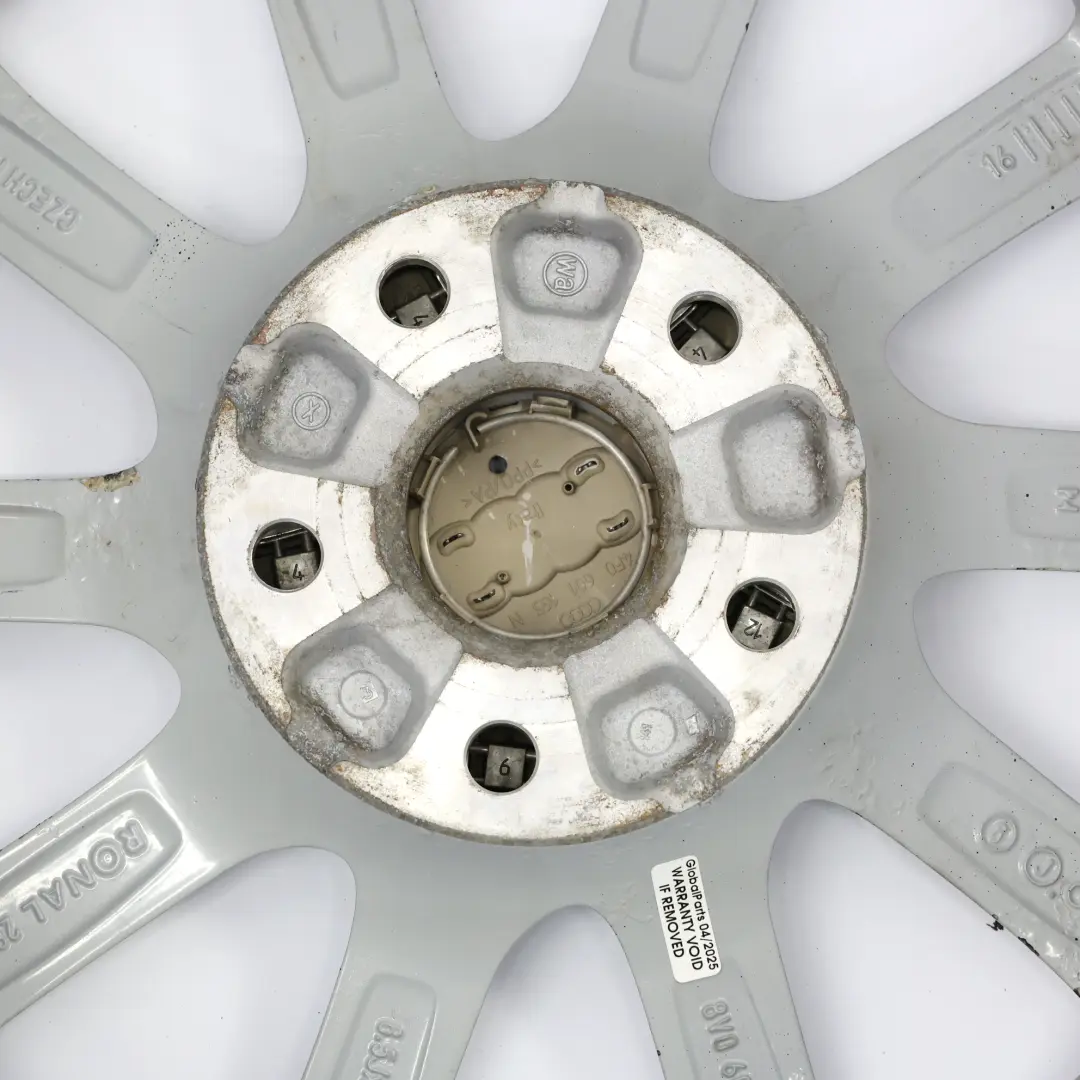 Audi A3 8V Silver Wheel Alloy Rim 16" 6.5J ET46 8V0601025BM - SKU 8V0601025BM-2 - Part number 8V0601025BM-2