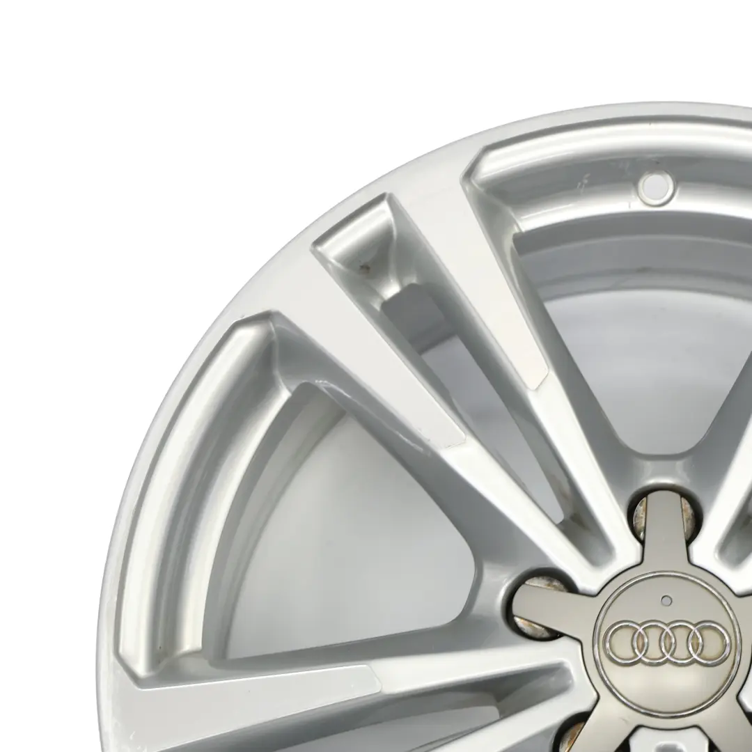 Audi A3 8V Silberne Alufelge 18" ET:51 7,5J Doppelsternspeiche - SKU 8V0601025CA-1 - Teilenummer 8V0601025CA
