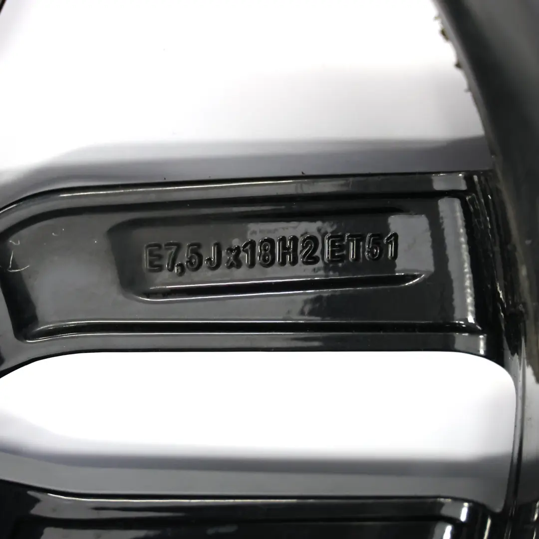 Alloy Rim 18" ET:51 7,5J Audi A3 8V Black Wheel - SKU 8V0601025M-6 - Part number 8V0601025M
