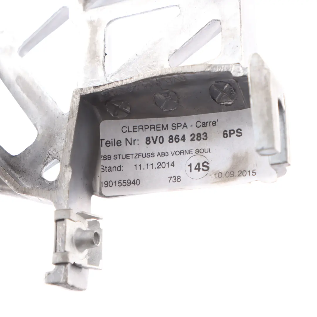Audi S3 8V Centre Console Armrest Arm Rest Mount Leather 8V0864207 - SKU 8V0864207B - Part number 8V0864207B