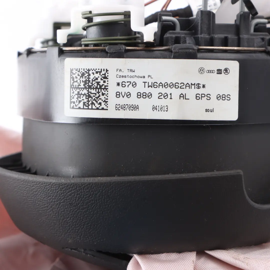 Steering Wheel Driver's Side Air Module DAMAGED to Audi RS3 A3 8V with Part number 8V0880201AL Audi RS3 A3 8V Steering Wheel Driver's Side Air Module DAMAGED - SKU 8V0880201AL-1 - Part number 8V0880201AL