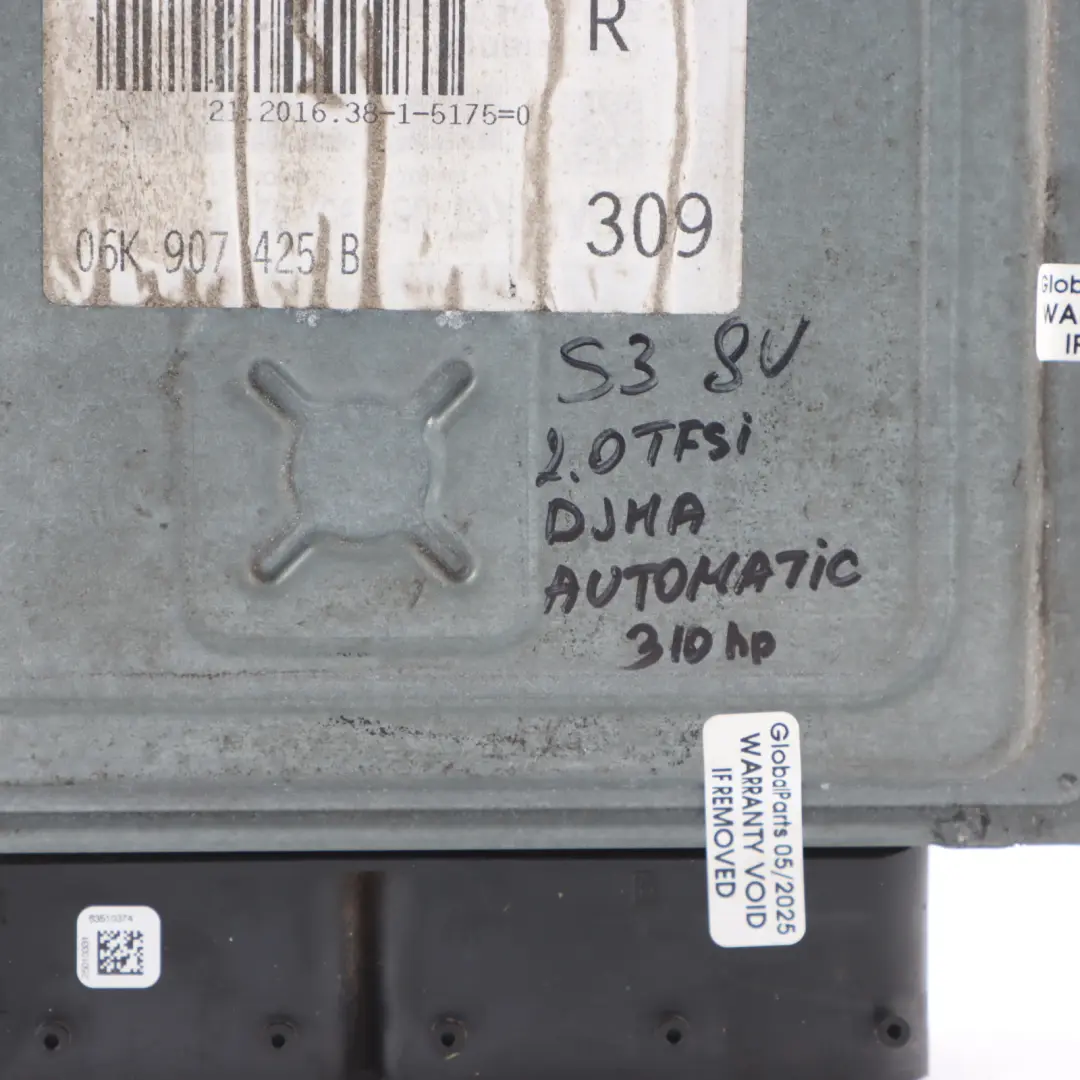 310HP Quattro Engine Module ECU Set to Audi S3 8V 2.0 TFSI DJHA with Part number 8V0906259J Audi S3 8V 2.0 TFSI DJHA 310HP Quattro Engine Module ECU Set - SKU 8V0906259J-1 - Part number 8V0906259J