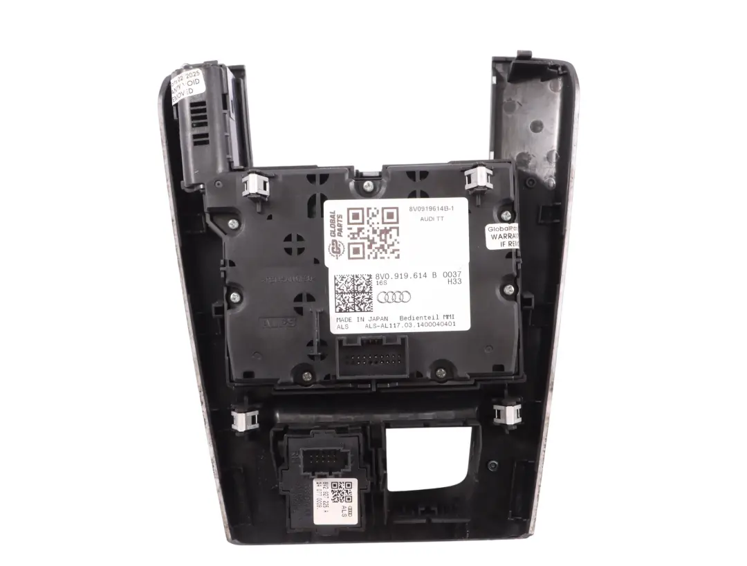 Console Centrale Multimédia De Navigation pour Audi TT 8J à propos du numéro de pièce 8V0919614B Audi TT 8J Console Centrale Multimédia De Navigation - SKU 8V0919614B-1 - Numéro de pièce 8V0919614B