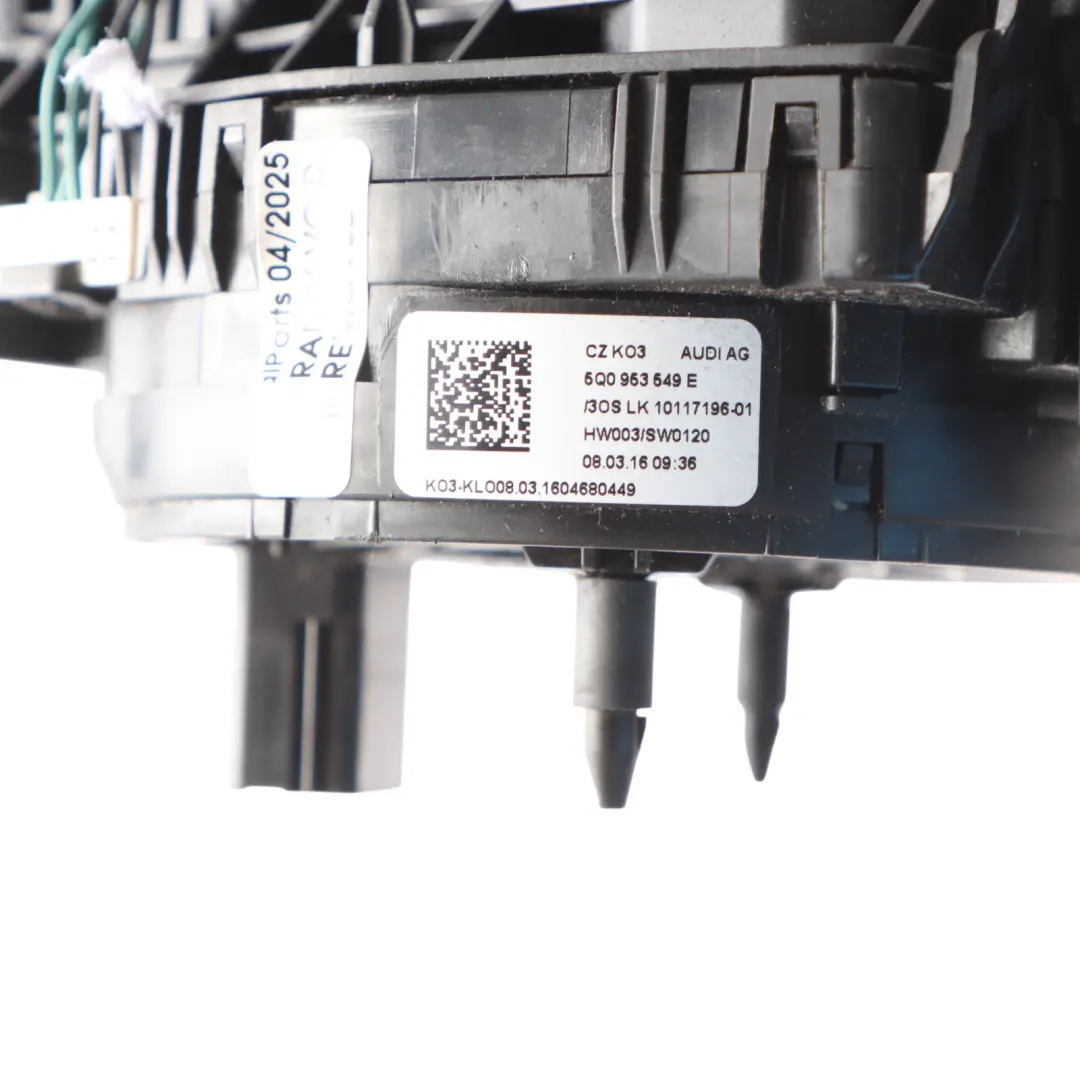 Indicator Wiper Stalk Squib Ring Control Switch Assembly to Audi A3 8V with Part number 8V0953521EF Audi A3 8V Indicator Wiper Stalk Squib Ring Control Switch Assembly - SKU 8V0953521EF - Part number 8V0953521EF