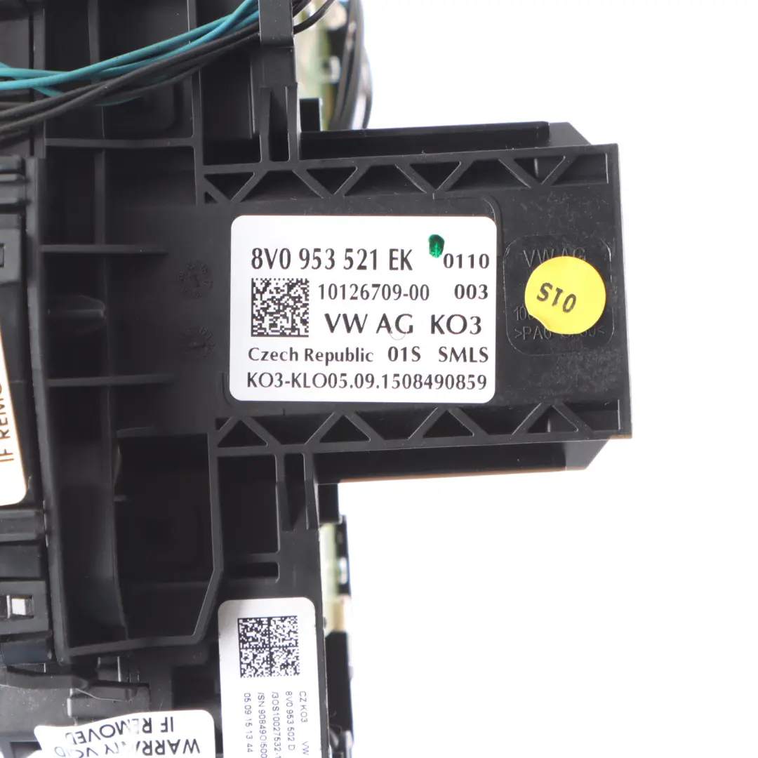 Steering Column Switch Cluster Wiper Stalk Cruise Control to Audi A3 8V with Part number 8V0953521EK Audi A3 8V Steering Column Switch Cluster Wiper Stalk Cruise Control - SKU 8V0953521EK - Part number 8V0953521EK
