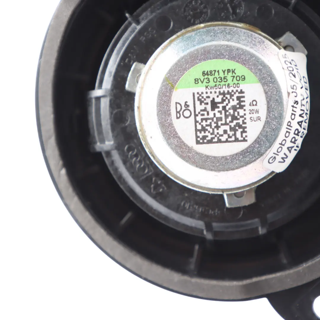 Audi A3 S3 8V Pilar Trasero Tweeter Altavoz Izquierdo - SKU 8V3035709 - Número de pieza 8V3035709