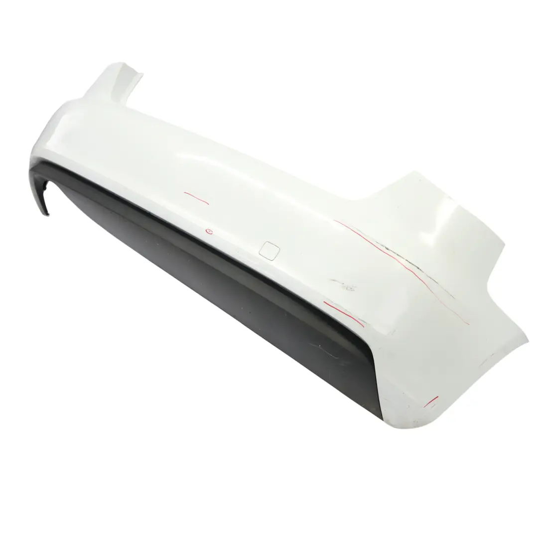 Bumper Trim Panel Covering Glacier White Pearl - S9R to Audi A3 8V Rear with Part number 8V3807067 Audi A3 8V Rear Bumper Trim Panel Covering Glacier White Pearl - S9R - SKU 8V3807067-MGW1 - Part number 8V3807067
