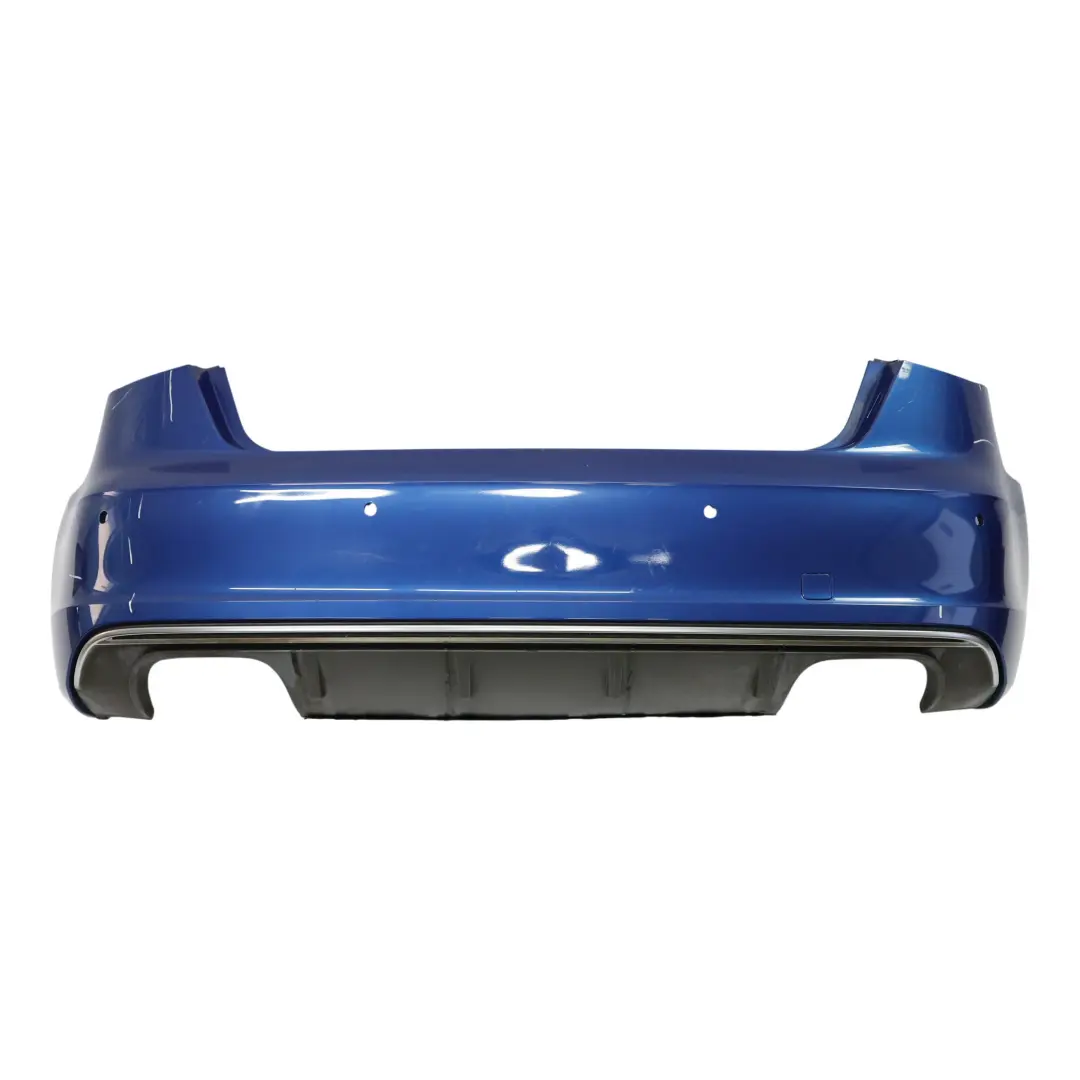 Bumper Trim Panel Covering Sepang Blue Pearlscent - Y5Q to Audi S3 8V Rear with Part number 8V3807067D Audi S3 8V Rear Bumper Trim Panel Covering Sepang Blue Pearlscent - Y5Q - SKU 8V3807067D-SEB1 - Part number 8V3807067D