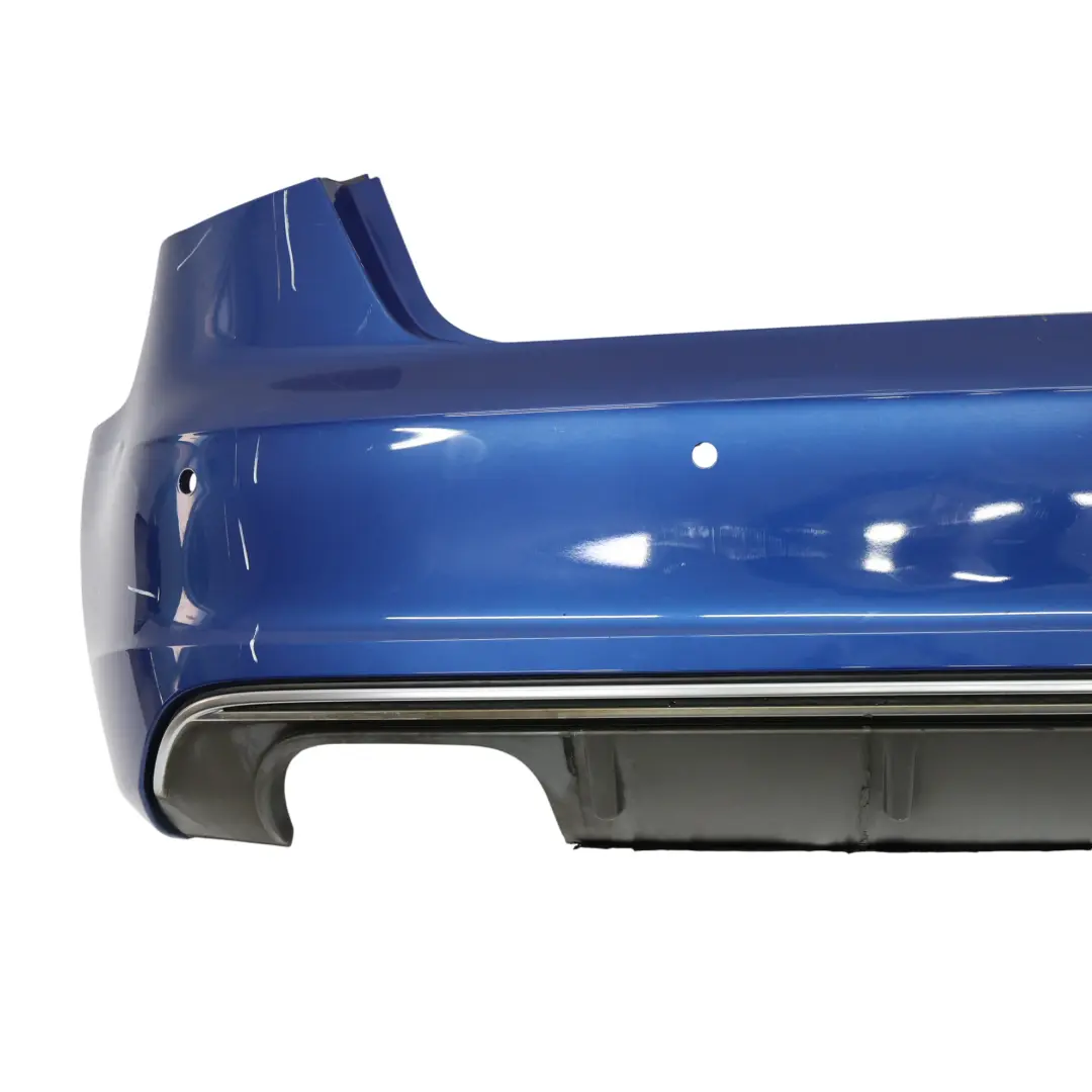 Bumper Trim Panel Covering Sepang Blue Pearlscent - Y5Q to Audi S3 8V Rear with Part number 8V3807067D Audi S3 8V Rear Bumper Trim Panel Covering Sepang Blue Pearlscent - Y5Q - SKU 8V3807067D-SEB1 - Part number 8V3807067D