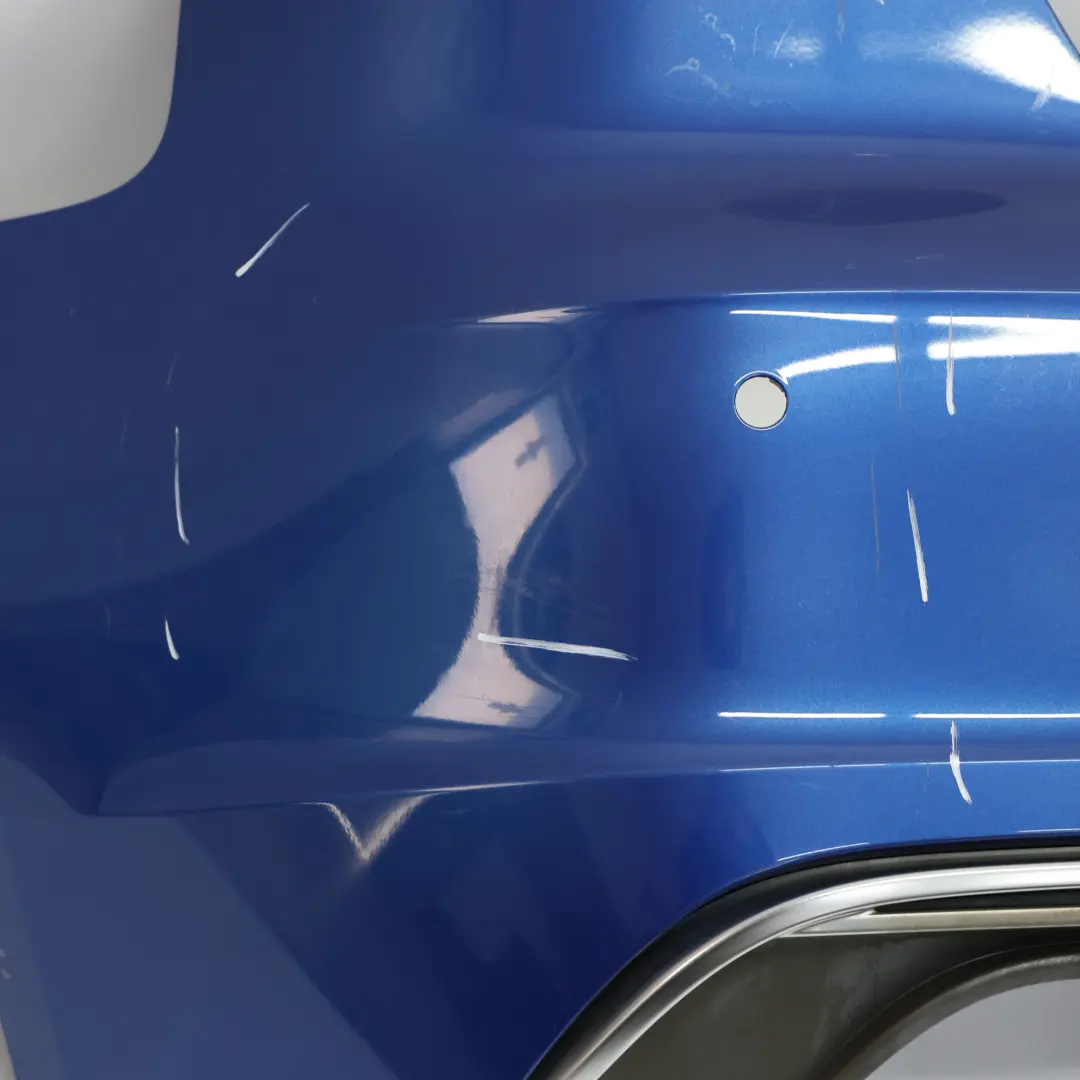 Bumper Trim Panel Covering Sepang Blue Pearlscent - Y5Q to Audi S3 8V Rear with Part number 8V3807067D Audi S3 8V Rear Bumper Trim Panel Covering Sepang Blue Pearlscent - Y5Q - SKU 8V3807067D-SEB1 - Part number 8V3807067D