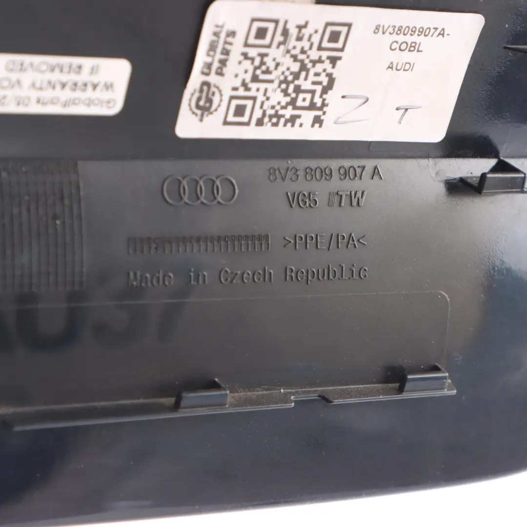 Filler Flap Cap Cover Cosmos Blue Metallic - X5E to Audi A3 8V Fuel with Part number 8V3809907A Audi A3 8V Fuel Filler Flap Cap Cover Cosmos Blue Metallic - X5E - SKU 8V3809907A-COBL - Part number 8V3809907A