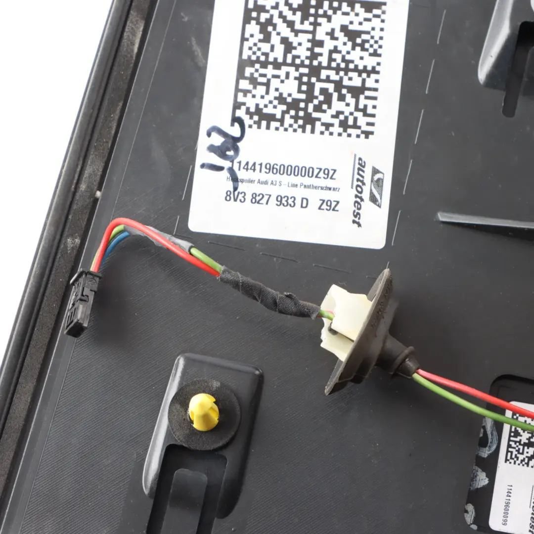 Spoiler Boot Trunk Phantom Black Z9Y Maxton Design to Audi A3 8V Rear with Part number 8V3827933D Audi A3 8V Rear Spoiler Boot Trunk Phantom Black Z9Y Maxton Design - SKU 8V3827933D-PHB1 - Part number 8V3827933D