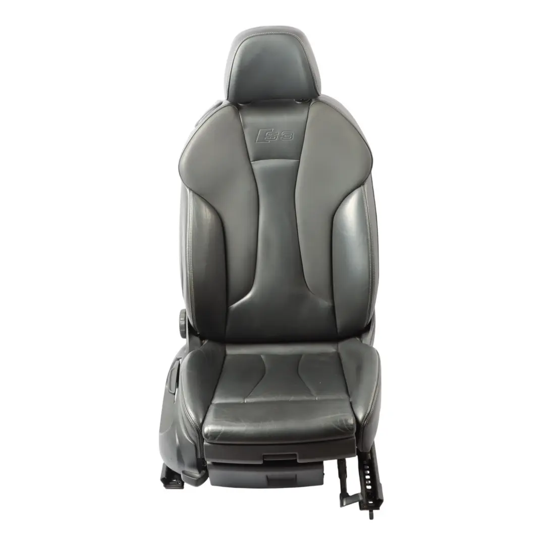 Audi A3 S3 8V 3 Door Seat Front Right O/S Interior Heated Leather Black - SKU 8V3881806M-1 - Part number 8V3881806M