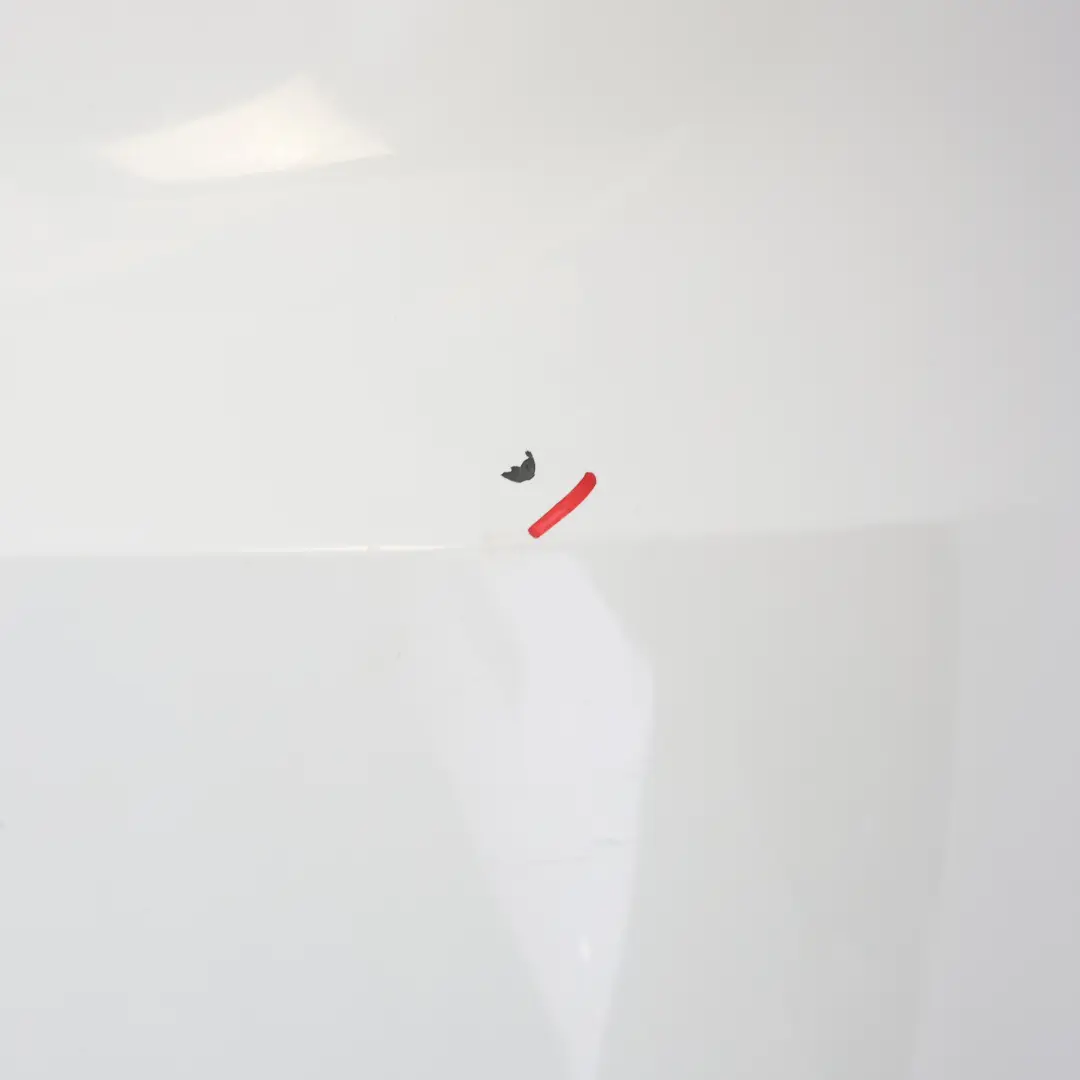 Bumper Trim Panel Covering S-Line Glacier White Pearl - S9R to Audi A3 S3 8V Rear with Part number 8V4807067N Audi A3 S3 8V Rear Bumper Trim Panel Covering S-Line Glacier White Pearl - S9R - SKU 8V4807067N-MGW - Part number 8V4807067N