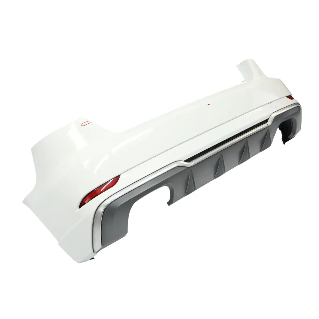 Audi A3 S3 8V Rear Bumper Trim Panel Covering S-Line Glacier White Pearl - S9R - SKU 8V4807067N-MGW - Part number 8V4807067N