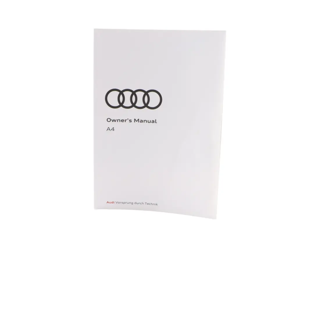 Audi A4 B9 Owner's Handbook Instruction Book Set Wallet Case Pouch - SKU 8W0012720AH - Part number 8W0012720AH