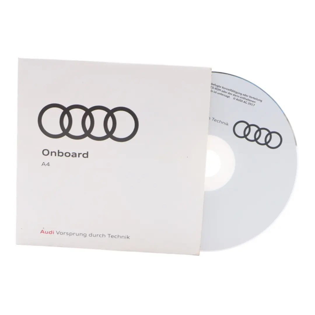 Onboard Manual Owner's Handbook CD Disc to Audi A4 B9 with Part number 8W0012788QH Audi A4 B9 Onboard Manual Owner's Handbook CD Disc - SKU 8W0012788QH - Part number 8W0012788QH