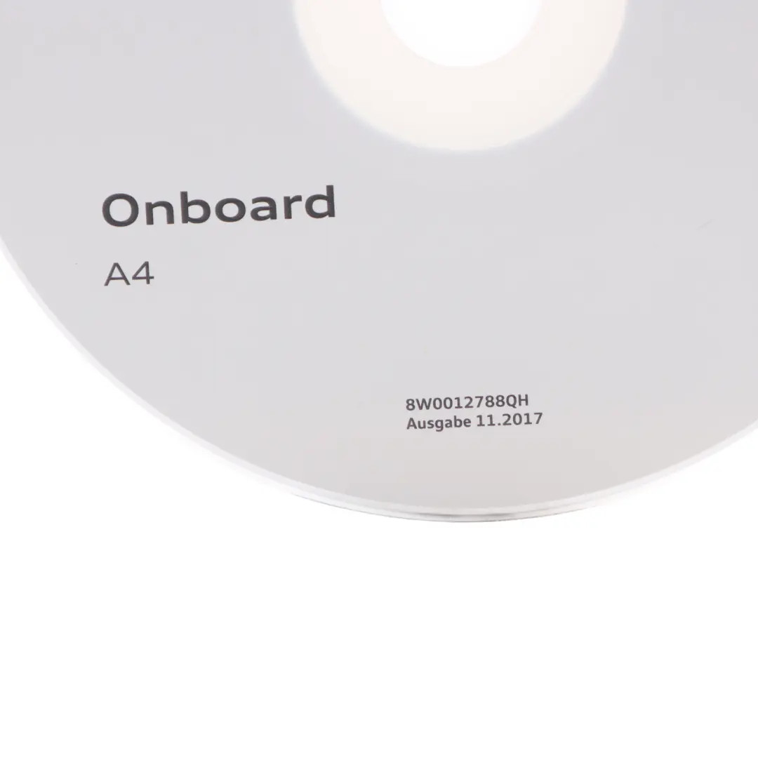 Audi A4 B9 Bordhandbuch Betriebsanleitung CD Disc - SKU 8W0012788QH - Teilenummer 8W0012788QH