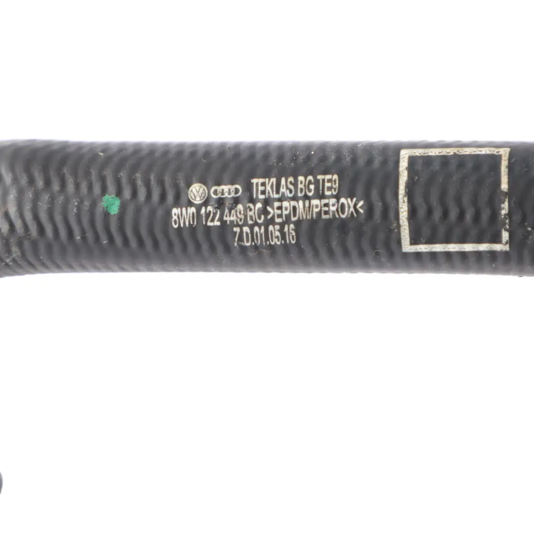 Water Pipe Line Water Coolant to Audi A4 B9 A5 F5 Engine with Part number 8W0122449BC Audi A4 B9 A5 F5 Engine Water Pipe Line Water Coolant - SKU 8W0122449BC - Part number 8W0122449BC