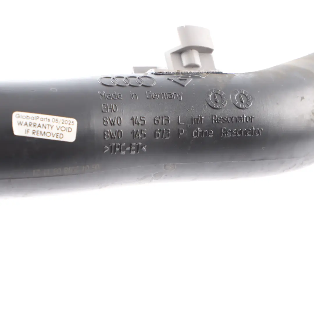 Audi A4 B9 Intake Hose 2.0 TFSI Air Charge Intercooler Pipe Line - SKU 8W0145673L - Part number 8W0145673L