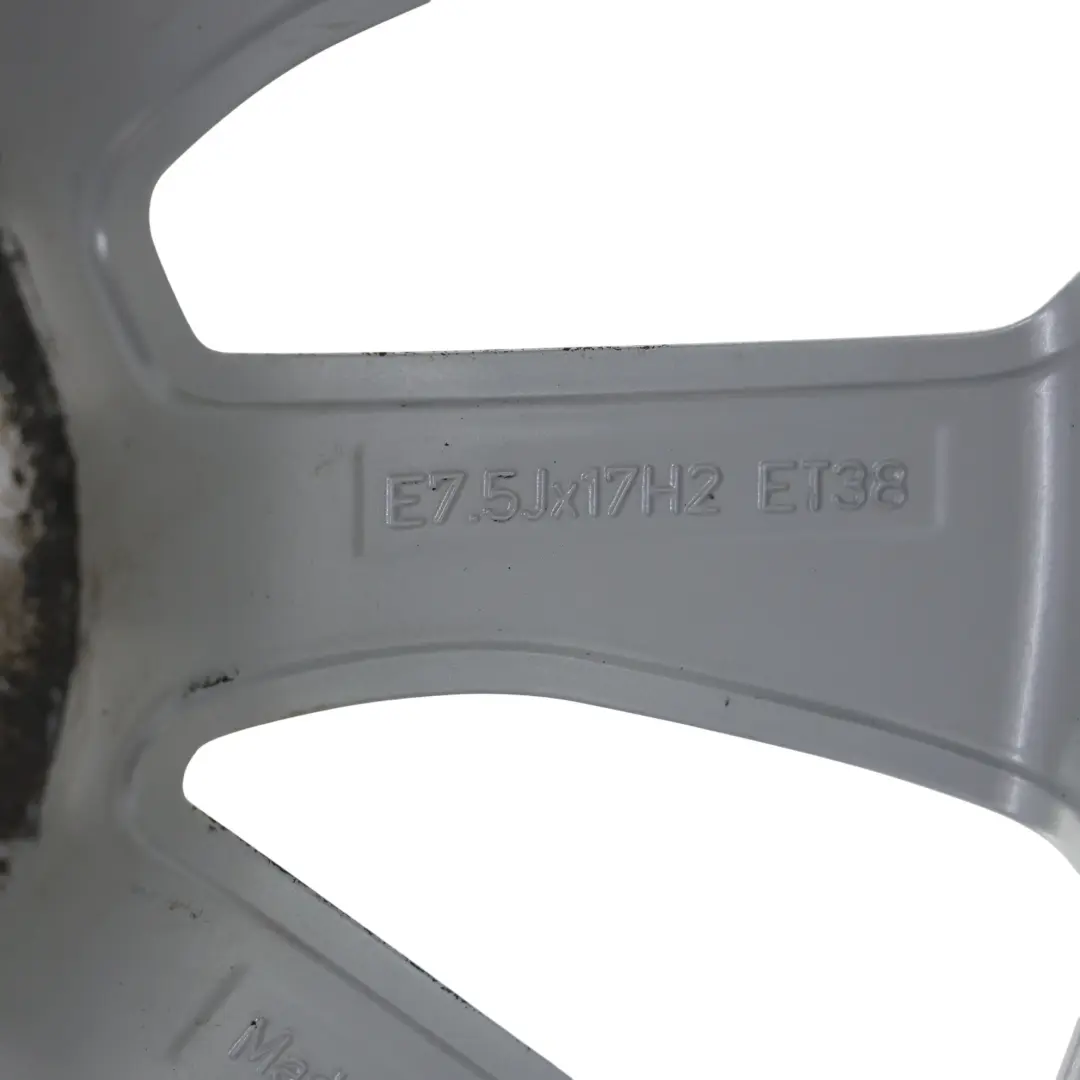 Audi A4 B9 8W Silver Wheel Alloy Rim 17" 7J ET:38 10-Spoke - SKU 8W0601025L-1 - Part number 8W0601025L