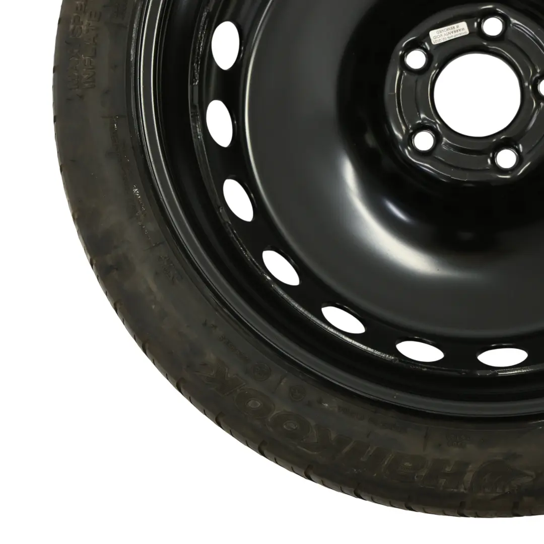 Ersatzstahlrad Hankook Reifen 125/70 R19 ET:22 4J für Audi A5 F5 mit Teilenummer 8W0601027C Audi A5 F5 Ersatzstahlrad Hankook Reifen 125/70 R19 ET:22 4J - SKU 8W0601027C-1 - Teilenummer 8W0601027C