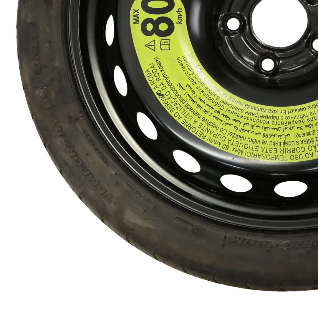 Audi A5 F5 Ersatzstahlrad Hankook Reifen 125/70 R19 ET:22 4J - SKU 8W0601027C-1 - Teilenummer 8W0601027C